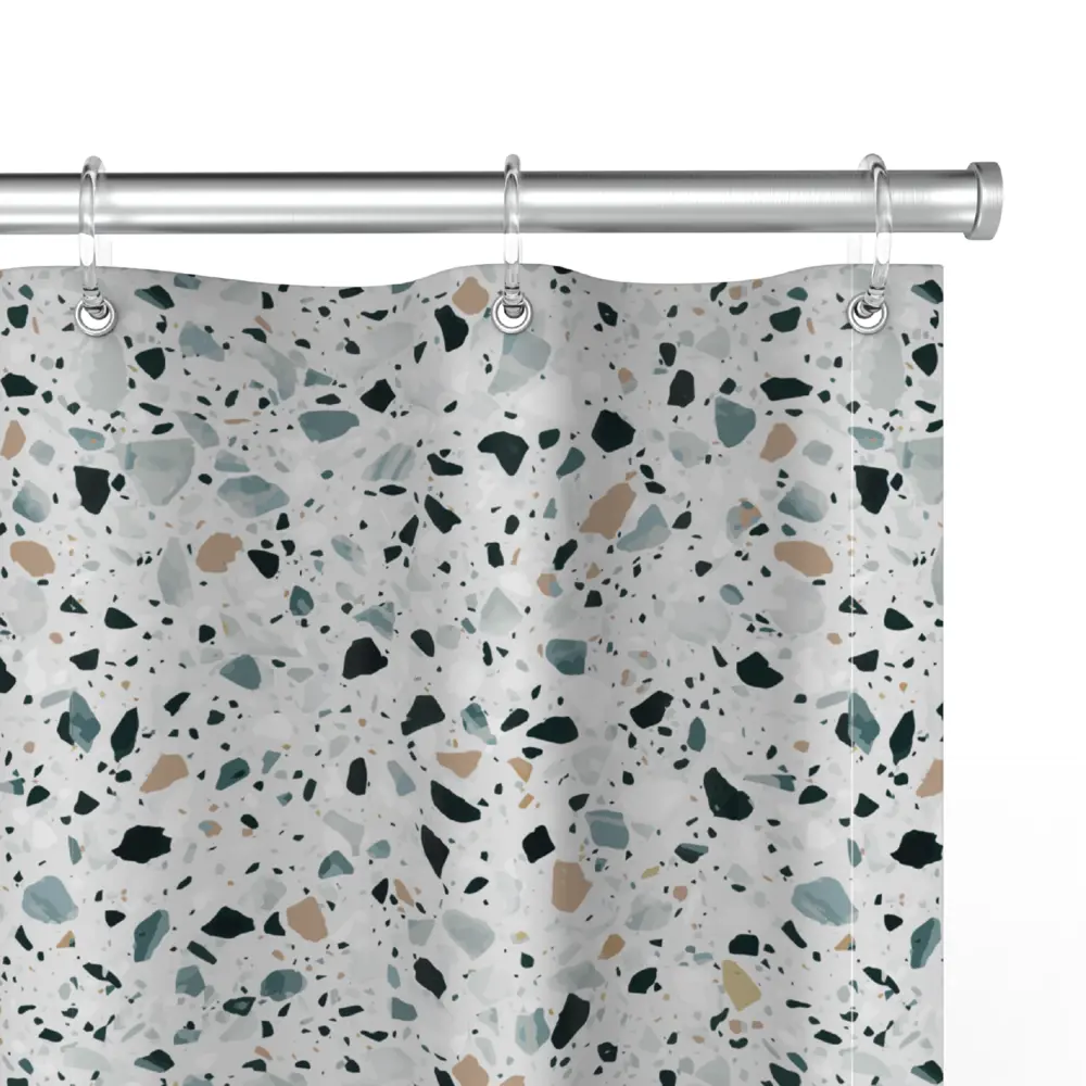 Фото 3 Штора для ванной Lemer Terrazzo 180x200 см полиэстер цвет мультиколор Фото 3 Штора для ванной Lemer Terrazzo 180x200 см полиэстер цвет мультиколор