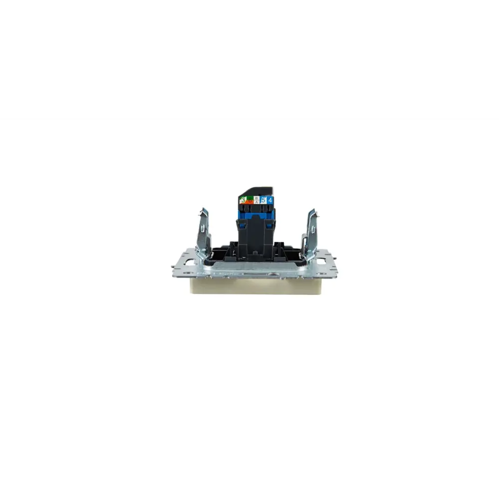 Фото 7 Розетка компьютерная встраиваемая Iek Brite BR-K10-2-K10 RJ45 Cat 6 цвет бежевый Фото 7 Розетка компьютерная встраиваемая Iek Brite BR-K10-2-K10 RJ45 Cat 6 цвет бежевый