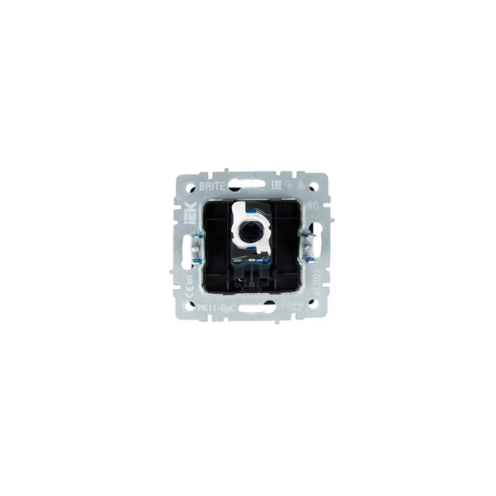 Фото 6 Розетка компьютерная встраиваемая Iek Brite BR-K10-2-K46 RJ45 Cat 6 цвет сталь Фото 6 Розетка компьютерная встраиваемая Iek Brite BR-K10-2-K46 RJ45 Cat 6 цвет сталь