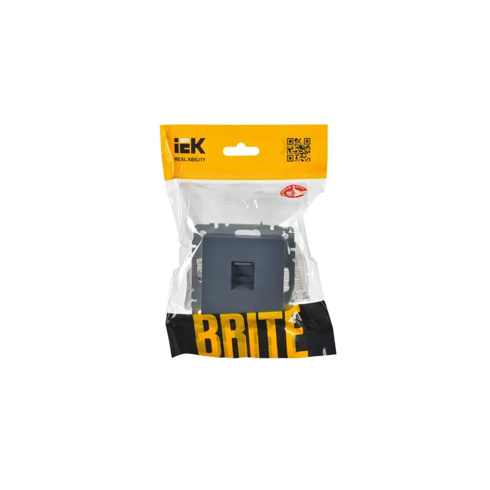 Фото 2 Розетка компьютерная встраиваемая Iek Brite BR-K10-2-K35 RJ45 Cat 6 цвет маренго Фото 2 Розетка компьютерная встраиваемая Iek Brite BR-K10-2-K35 RJ45 Cat 6 цвет маренго