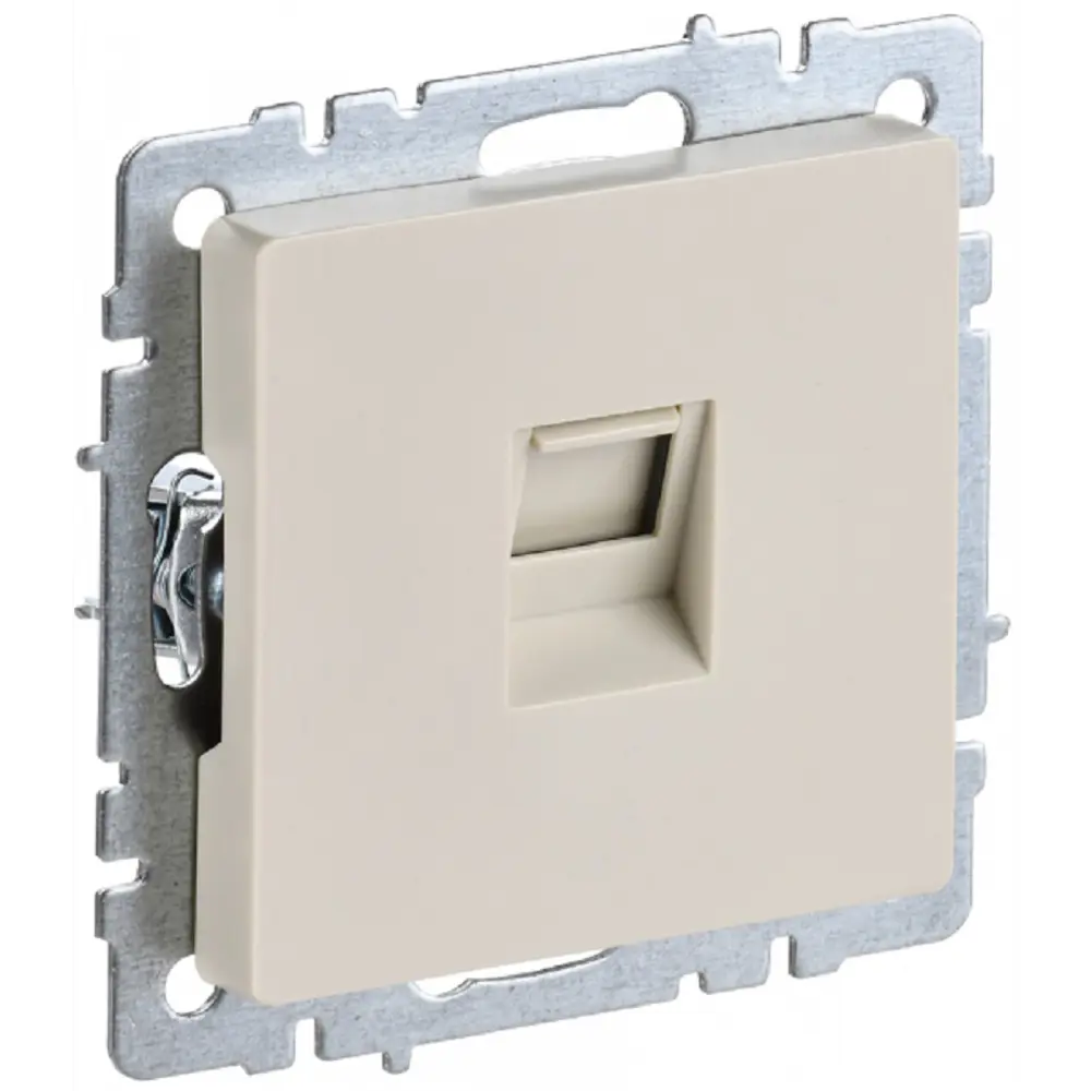 Фото Розетка встраиваемая Iek Brite BR-K10-1-K10 цвет бежевый Фото Розетка встраиваемая Iek Brite BR-K10-1-K10 цвет бежевый