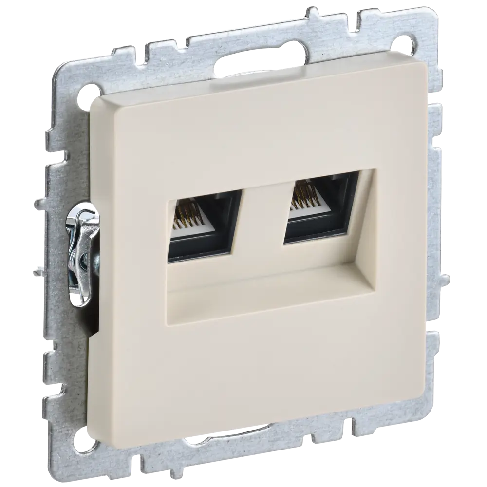 Фото 2 Розетка встраиваемая Iek Brite BR-K20-1-K10 цвет бежевый Фото 2 Розетка встраиваемая Iek Brite BR-K20-1-K10 цвет бежевый