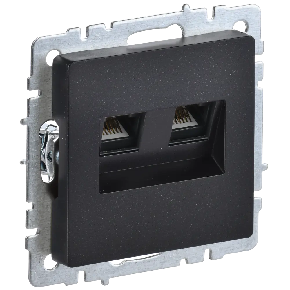 Фото 2 Розетка встраиваемая Iek Brite BR-K20-1-K02 цвет черный Фото 2 Розетка встраиваемая Iek Brite BR-K20-1-K02 цвет черный