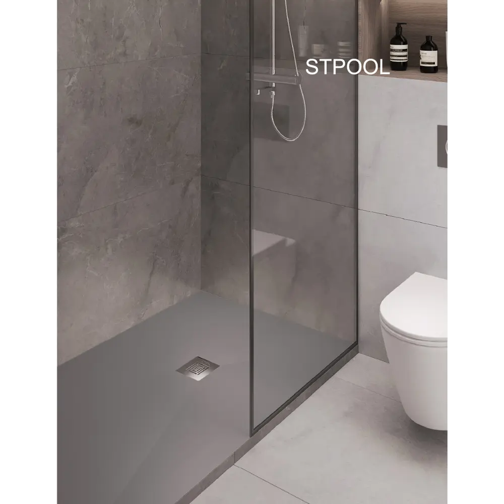 Фото 12 Душевой поддон Stpool Lite 90x90x3 сm Grey Фото 12 Душевой поддон Stpool Lite 90x90x3 сm Grey
