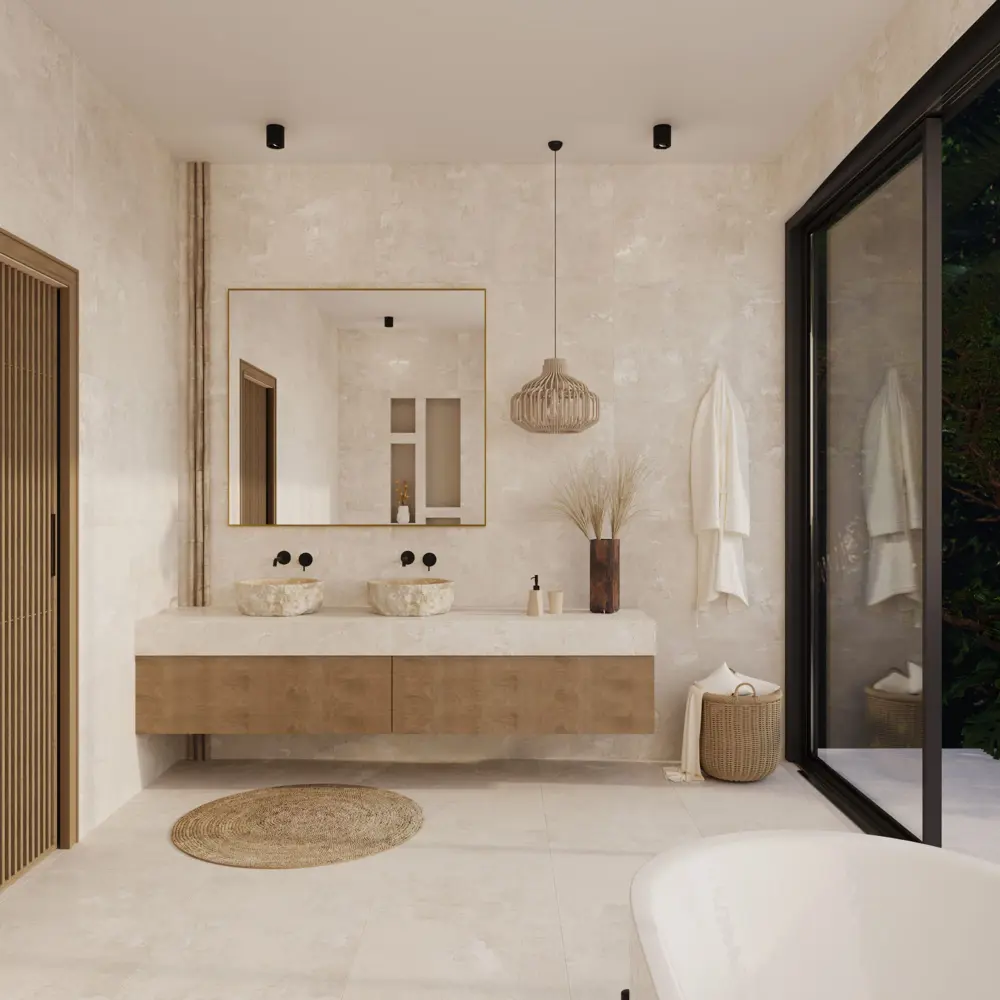 Фото 7 Глазурованный керамогранит Arcadia Ceramica Eragon Light Brown 60x120 см 1.44 м² матовый цвет бежевый Фото 7 Глазурованный керамогранит Arcadia Ceramica Eragon Light Brown 60x120 см 1.44 м² матовый цвет бежевый