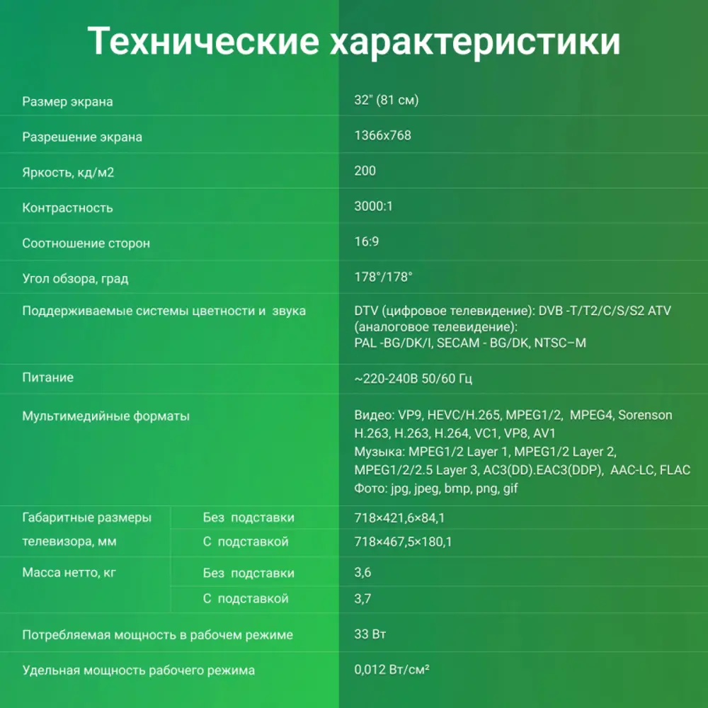 Фото 13 Телевизор Digma DM-LED32SBB39 HD 32" 81 см цвет темно-серебристый Фото 13 Телевизор Digma DM-LED32SBB39 HD 32" 81 см цвет темно-серебристый