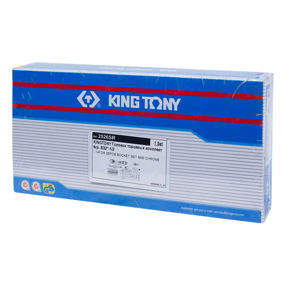 Фото 4 Набор торцевых головок King Tony 2526SR 1/4 дюйма, 26 шт