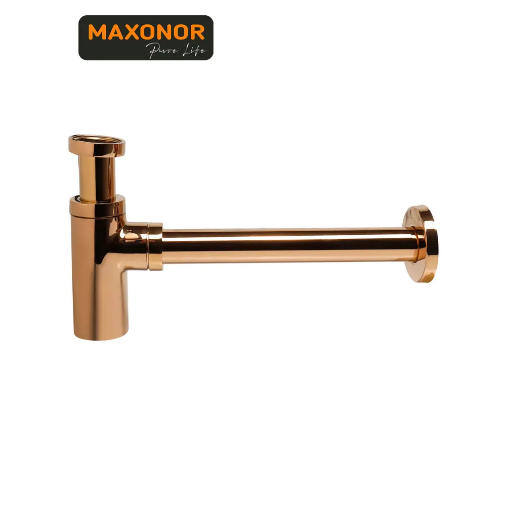 Фото 3 Сифон для раковины Maxonor pure life PL81-16 D50 мм свободное протекание бронза Фото 3 Сифон для раковины Maxonor pure life PL81-16 D50 мм свободное протекание бронза