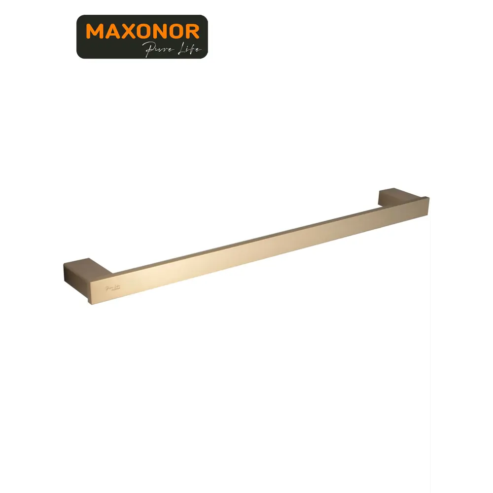 Фото 3 Держатель для полотенец Maxonor pure life PL1809-1 60см цвет жёлтый/золотой Фото 3 Держатель для полотенец Maxonor pure life PL1809-1 60см цвет жёлтый/золотой