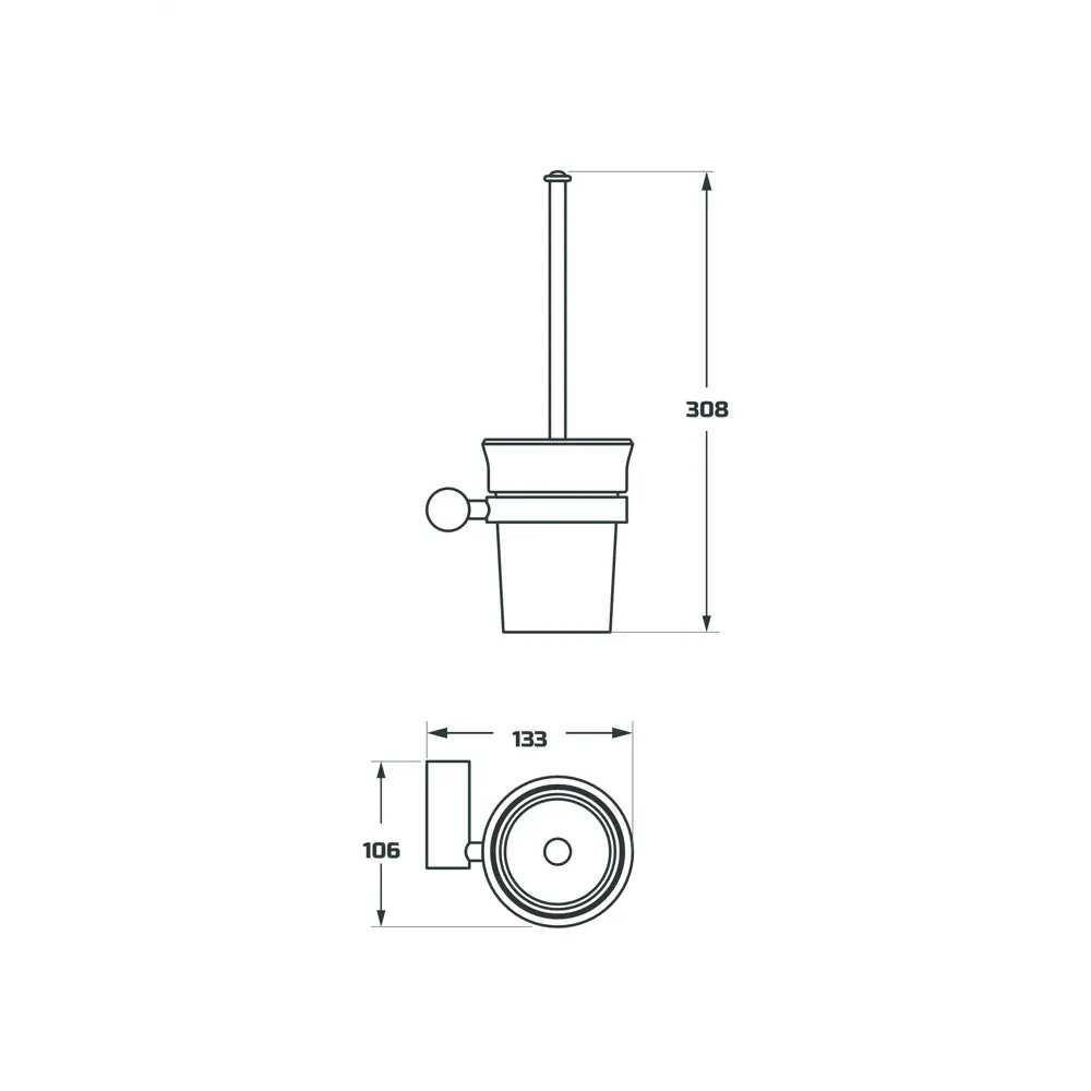 Фото 2 Ёршик для унитаза Maxonor pure life PL2310 цвет белый Фото 2 Ёршик для унитаза Maxonor pure life PL2310 цвет белый