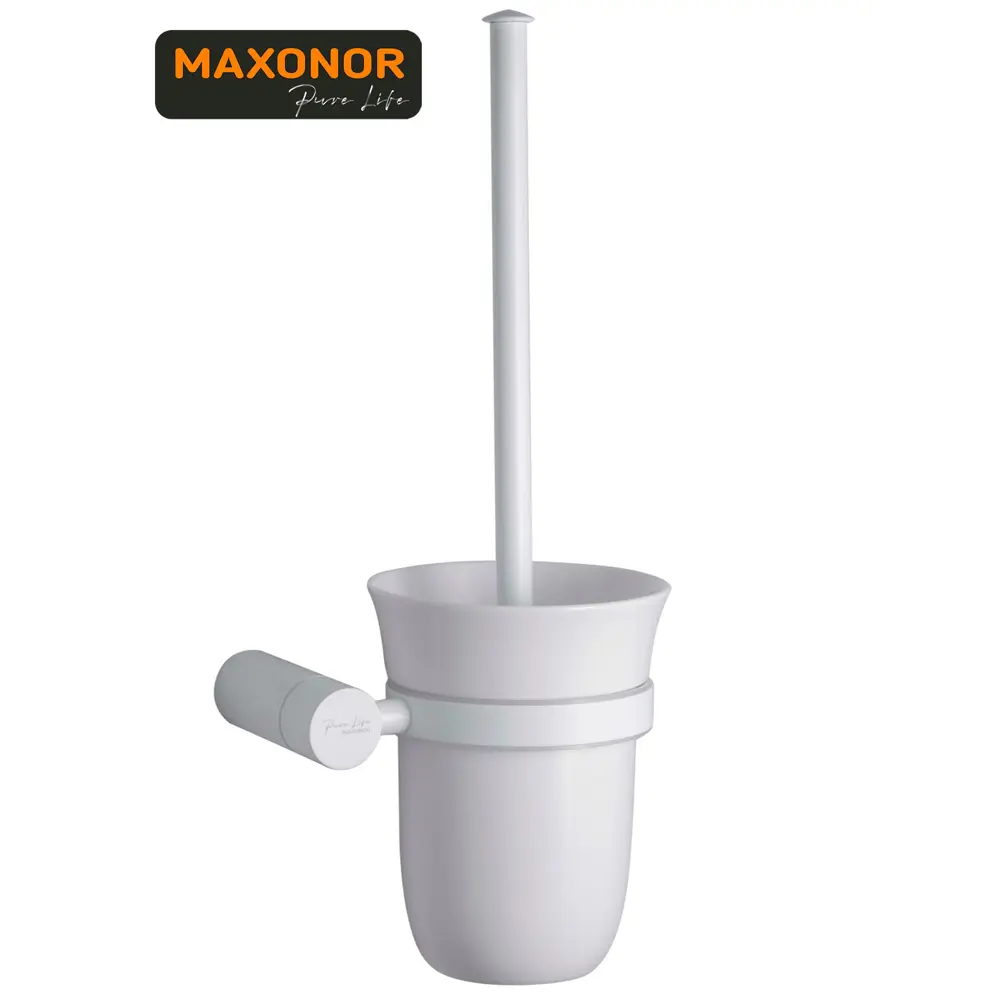 Фото 3 Ёршик для унитаза Maxonor pure life PL2310 цвет белый Фото 3 Ёршик для унитаза Maxonor pure life PL2310 цвет белый