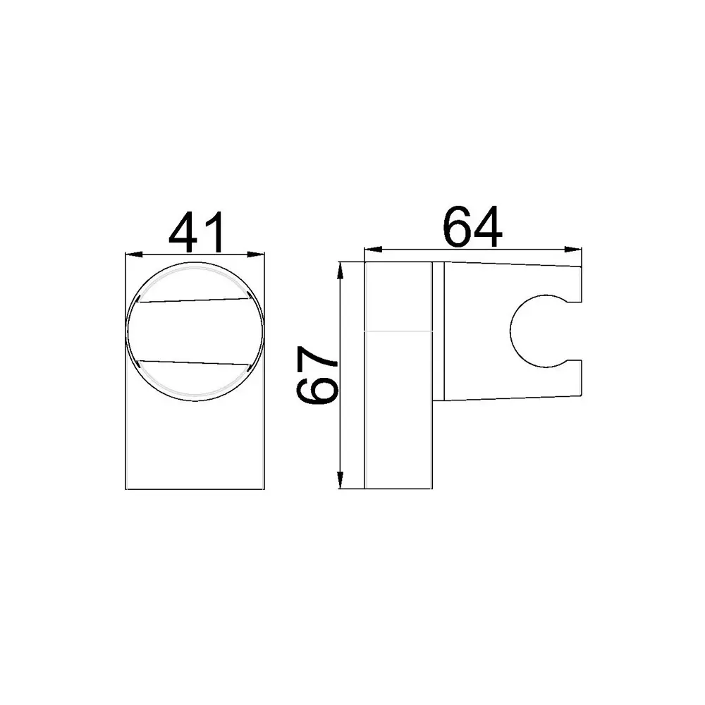 Фото 6 Держатель для лейки Maxonor Pure Life PL90-16 цвет бронза