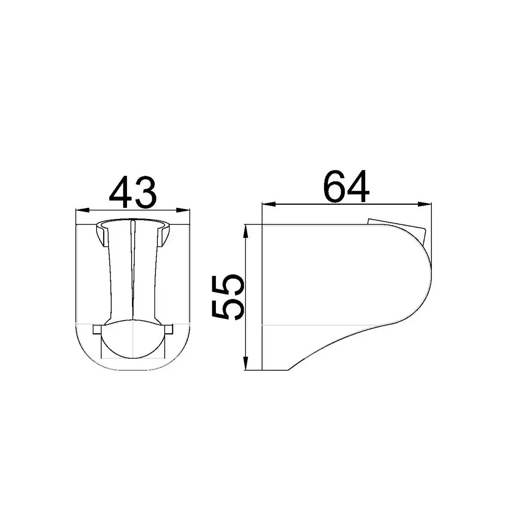 Фото 7 Держатель для лейки Maxonor Pure Life PL91-9 цвет графит