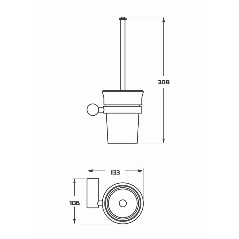 Фото 9 Ёршик для унитаза Maxonor pure life PL1310 цвет черный Фото 9 Ёршик для унитаза Maxonor pure life PL1310 цвет черный