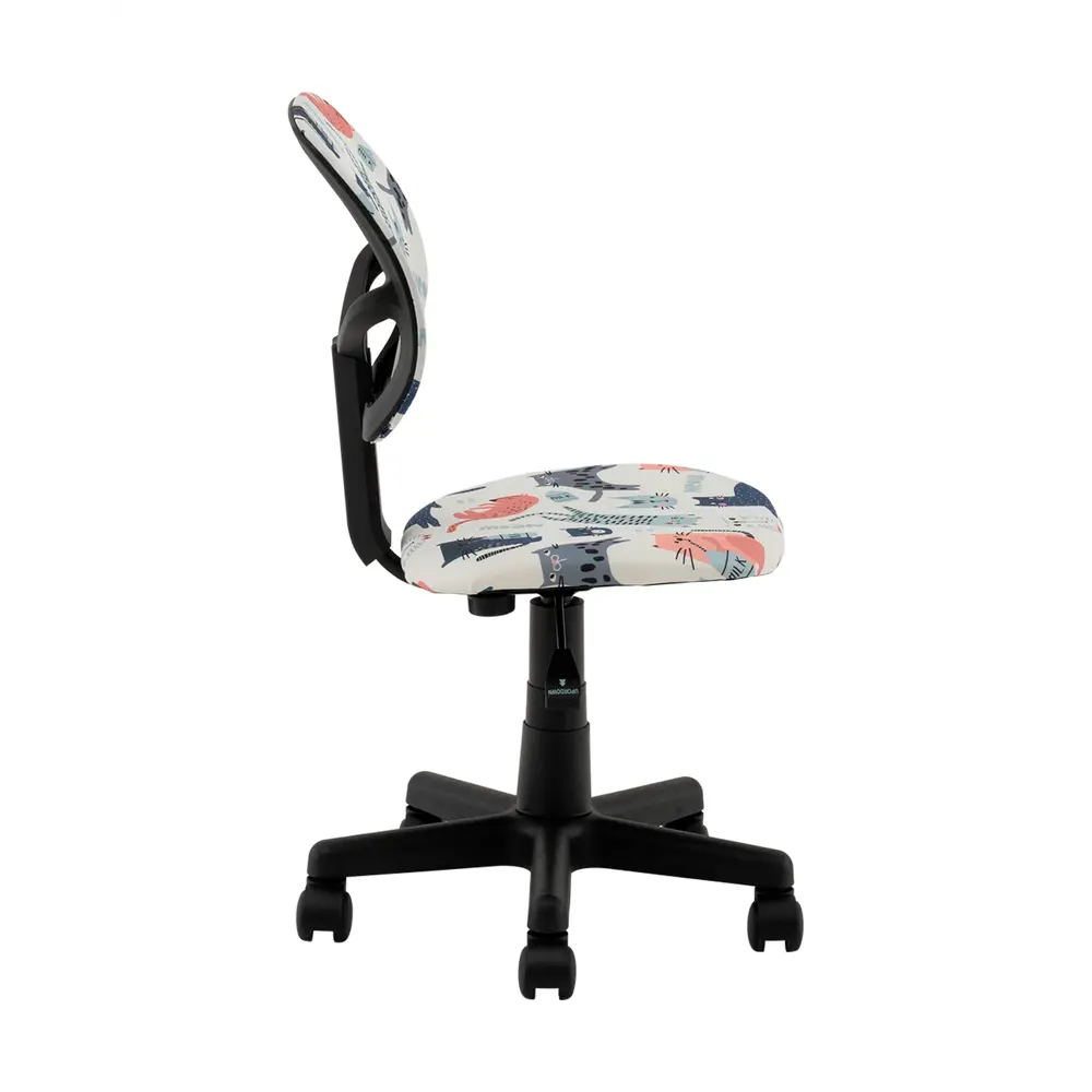 Фото 4 Кресло компьютерное детское Stool group Лоло 5256D Cats 39x91.5x47 см ткань цвет голубой Фото 4 Кресло компьютерное детское Stool group Лоло 5256D Cats 39x91.5x47 см ткань цвет голубой