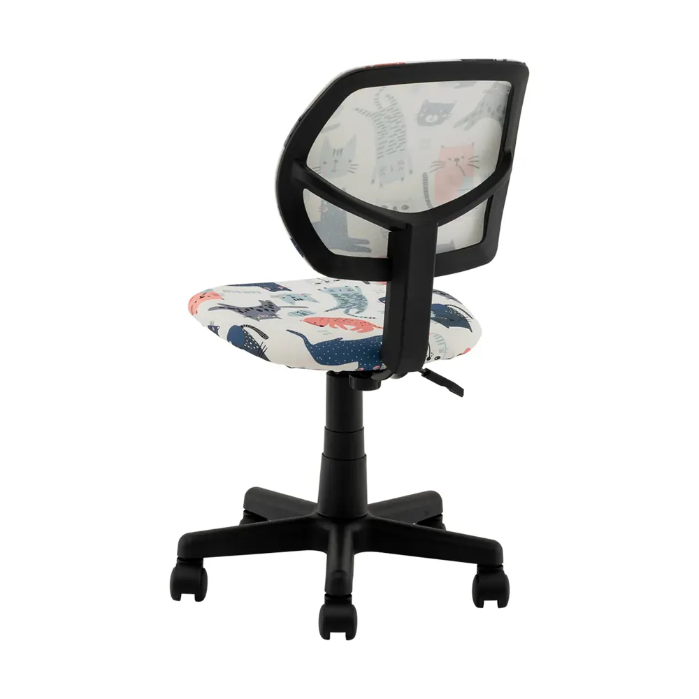 Фото 6 Кресло компьютерное детское Stool group Лоло 5256D Cats 39x91.5x47 см ткань цвет голубой