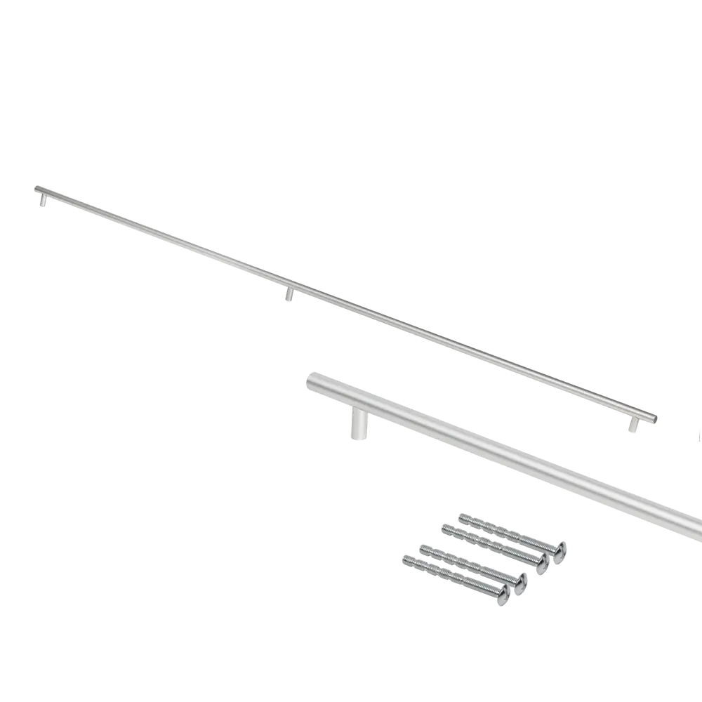 Фото 4 Мебельная ручка-рейлинг KONSENSA 1200 мм никель Фото 4 Мебельная ручка-рейлинг KONSENSA 1200 мм никель