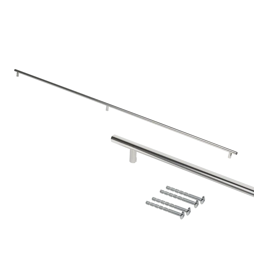 Фото 4 Мебельная ручка-рейлинг KONSENSA 1200 мм хром Фото 4 Мебельная ручка-рейлинг KONSENSA 1200 мм хром