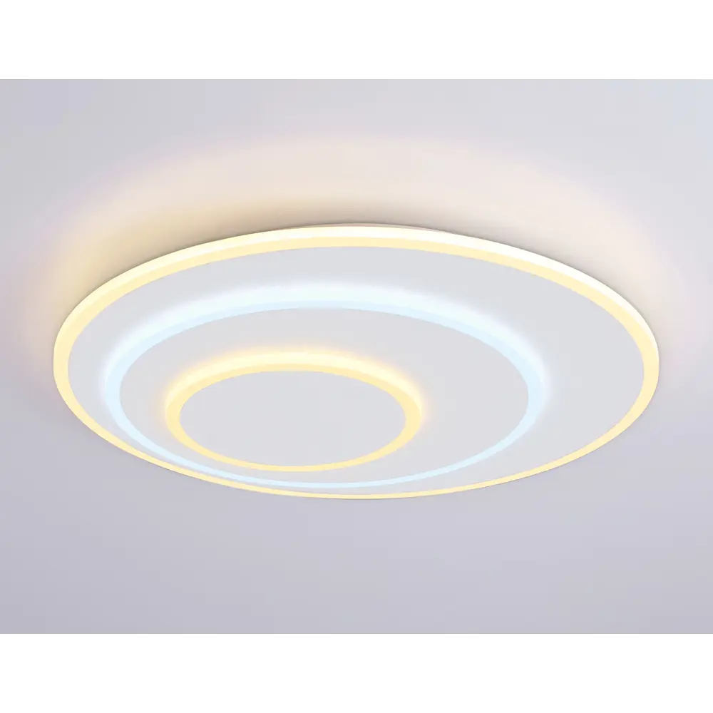 Фото 3 Светильник настенно-потолочный светодиодная Ambrella light Acrylica с пультом управления 14 м² регулируемый белый свет цвет белый Фото 3 Светильник настенно-потолочный светодиодная Ambrella light Acrylica с пультом управления 14 м² регулируемый белый свет цвет белый