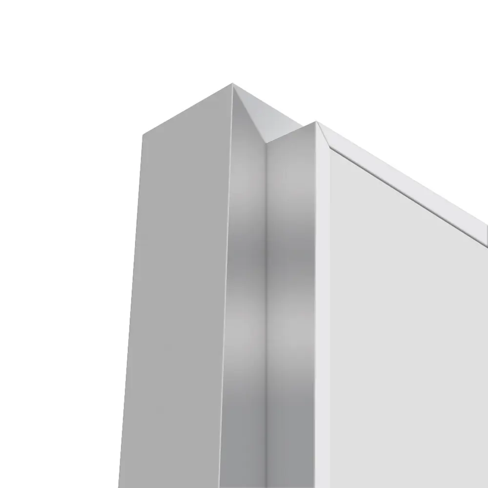 Фото 6 Дверь межкомнатная глухая Invisible 60x220 см цвет белый с замком обратное открытие алюминиевая кромка левая Фото 6 Дверь межкомнатная глухая Invisible 60x220 см цвет белый с замком обратное открытие алюминиевая кромка левая
