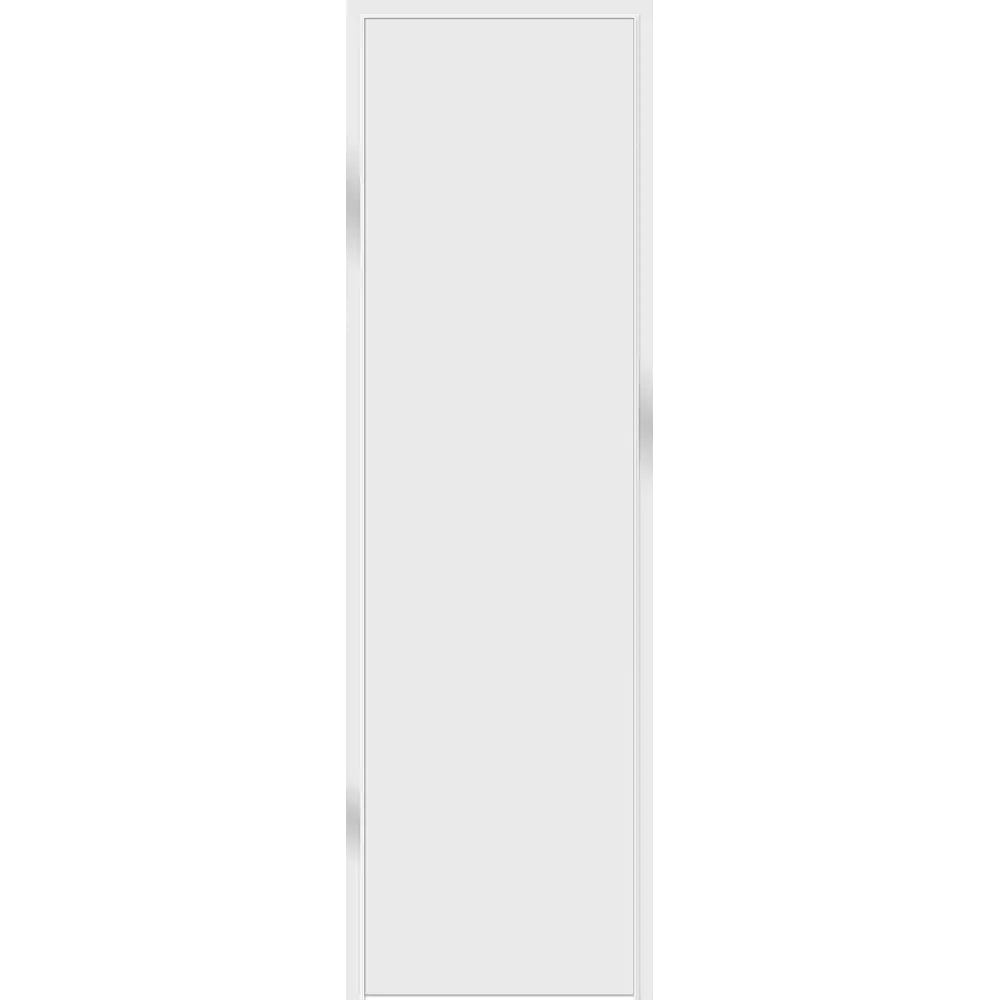 Фото Дверь межкомнатная глухая Invisible 60x220 см цвет белый с замком обратное открытие алюминиевая кромка левая Фото Дверь межкомнатная глухая Invisible 60x220 см цвет белый с замком обратное открытие алюминиевая кромка левая