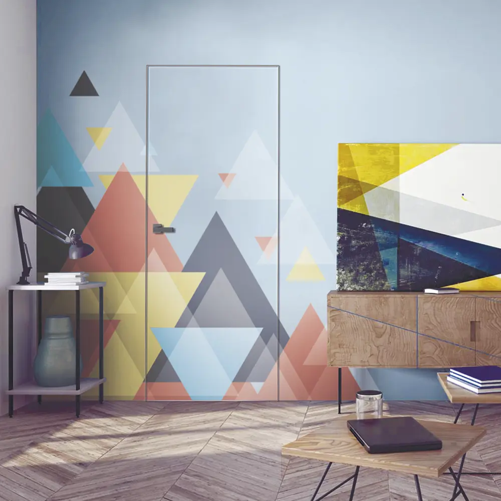 Фото 7 Дверь межкомнатная глухая Invisible 60x220 см цвет белый с замком обратное открытие алюминиевая кромка левая Фото 7 Дверь межкомнатная глухая Invisible 60x220 см цвет белый с замком обратное открытие алюминиевая кромка левая
