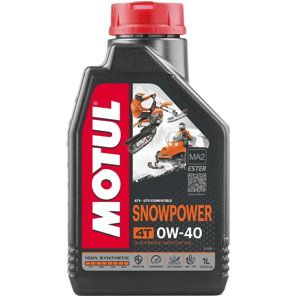 Фото Моторное масло для снегохода Motul Snowpower 4T 0W40 1 л Фото Моторное масло для снегохода Motul Snowpower 4T 0W40 1 л