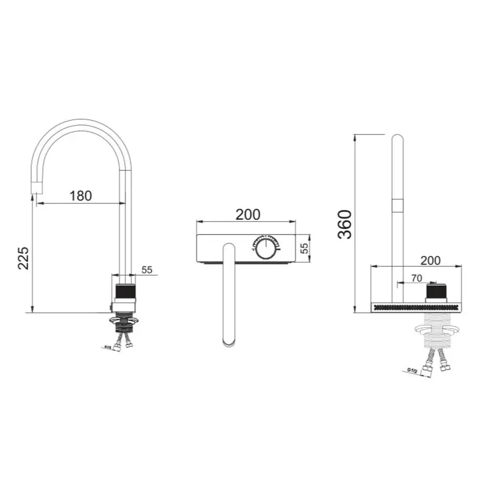 Фото 11 Смеситель для кухни однорычажный РМС SUS130-017F излив 22 см цвет хром Фото 11 Смеситель для кухни однорычажный РМС SUS130-017F излив 22 см цвет хром