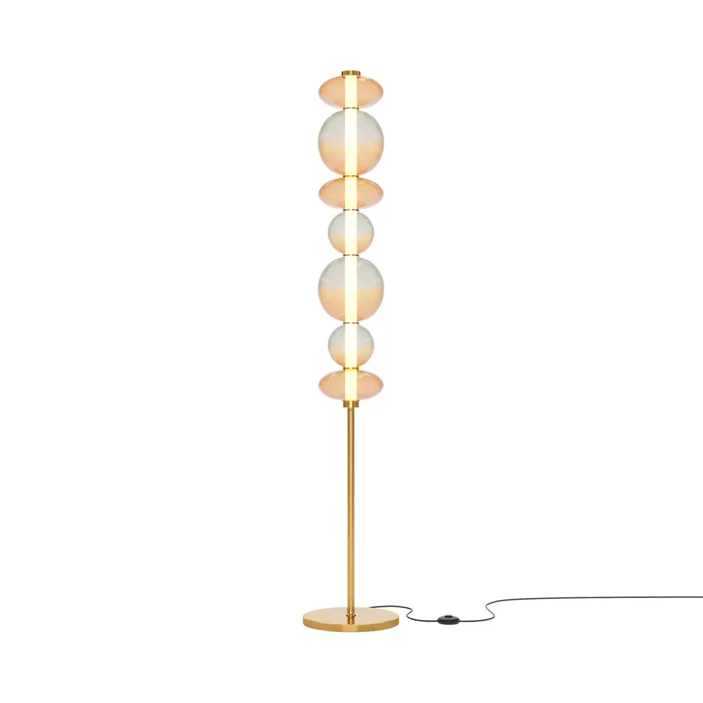Фото Торшер светодиодный Maytoni Mod307fl-l40bs3k теплый белый (желтый) свет цвет жёлтый/золотой Фото Торшер светодиодный Maytoni Mod307fl-l40bs3k теплый белый (желтый) свет цвет жёлтый/золотой