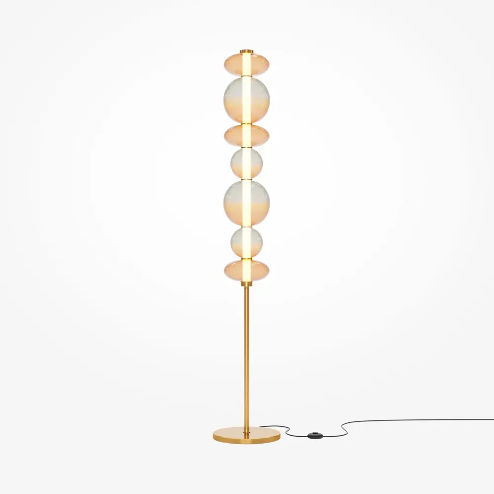 Фото 3 Торшер светодиодный Maytoni Mod307fl-l40bs3k теплый белый (желтый) свет цвет жёлтый/золотой Фото 3 Торшер светодиодный Maytoni Mod307fl-l40bs3k теплый белый (желтый) свет цвет жёлтый/золотой