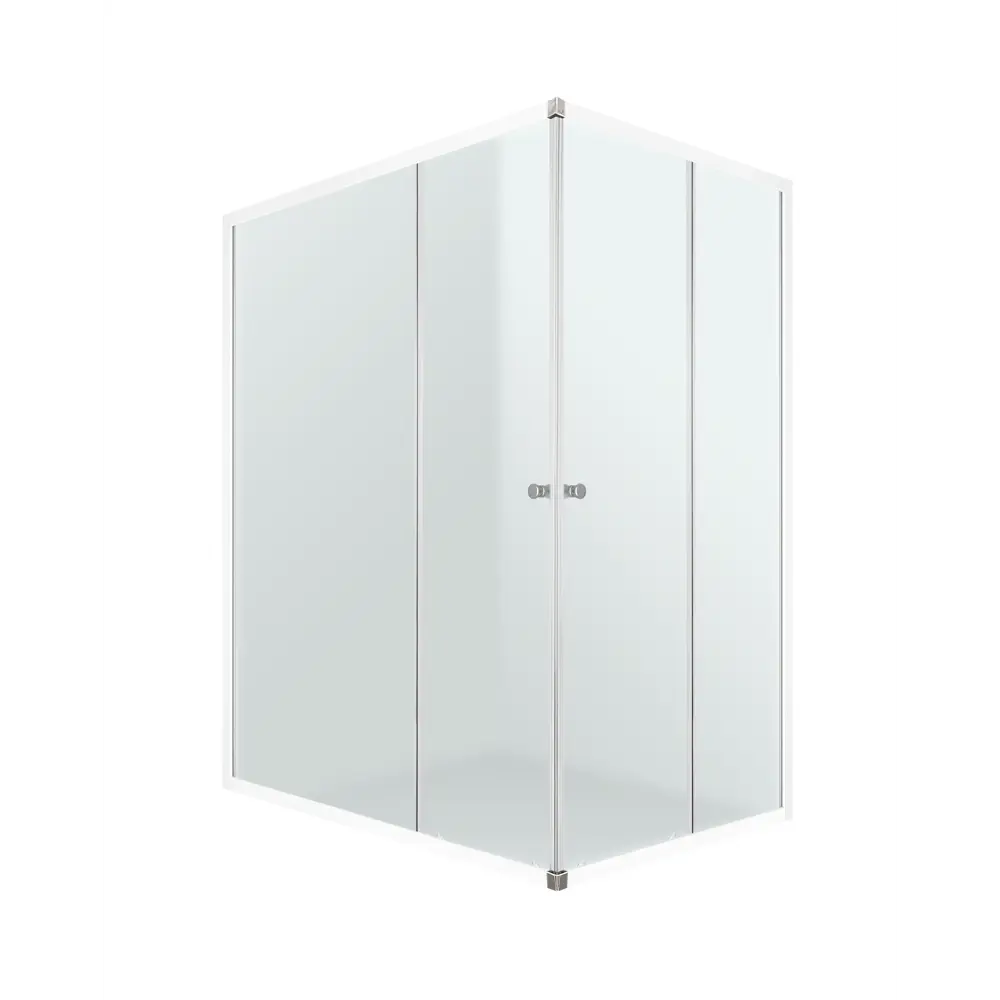 Фото 3 Душевой уголок Domani-spa Cube DS04Cb108L0M00.W_6791 прямоугольник 100x80см белый профиль эффект стекла матовый Фото 3 Душевой уголок Domani-spa Cube DS04Cb108L0M00.W_6791 прямоугольник 100x80см белый профиль эффект стекла матовый