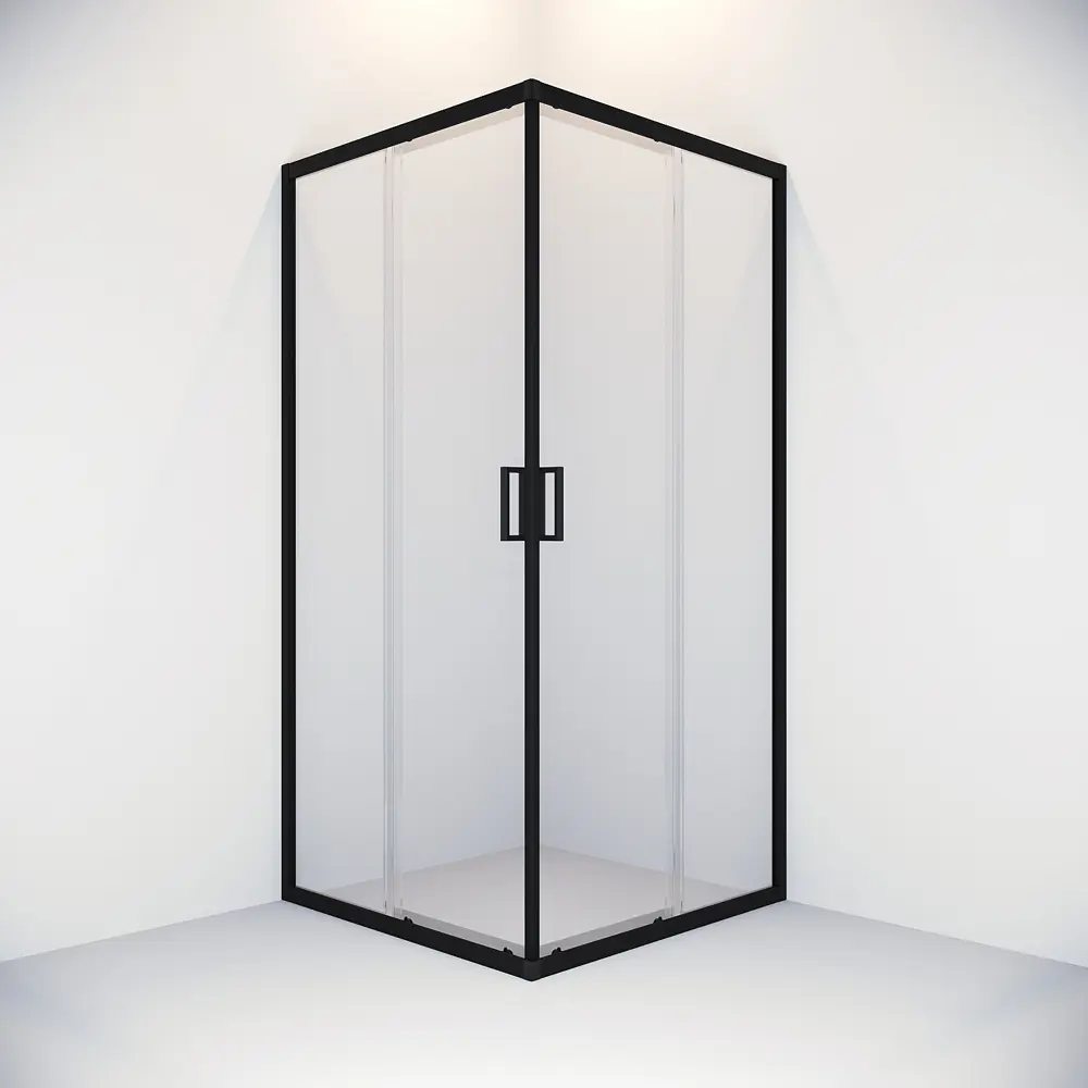 Фото 2 Душевой уголок Domani-spa Cube V DS04CbV99L0Cl00.Gt-Black_6791 квадрат 90x90см черный профиль эффект стекла прозрачный Фото 2 Душевой уголок Domani-spa Cube V DS04CbV99L0Cl00.Gt-Black_6791 квадрат 90x90см черный профиль эффект стекла прозрачный