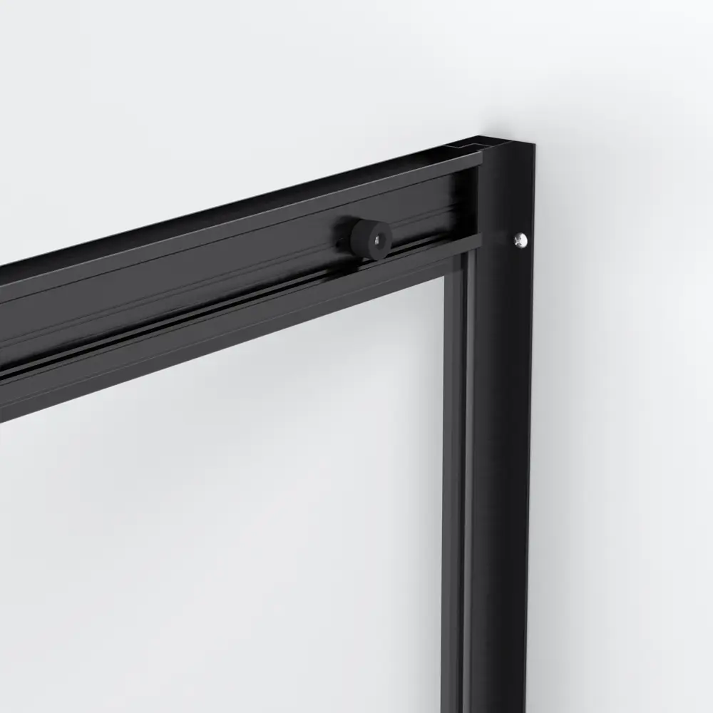 Фото 6 Душевая дверь Domani-spa DS04DCb120L0M00.Gt-Black 120см эффект стекла матовый раздвижной Фото 6 Душевая дверь Domani-spa DS04DCb120L0M00.Gt-Black 120см эффект стекла матовый раздвижной