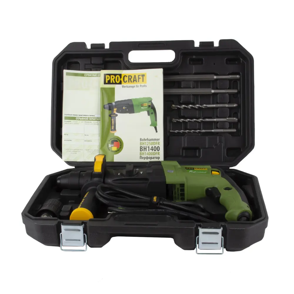 Фото 10 Перфоратор сетевой SDS Plus Procraft BH1400DFR 900 Вт, 2.6 Дж Фото 10 Перфоратор сетевой SDS Plus Procraft BH1400DFR 900 Вт, 2.6 Дж