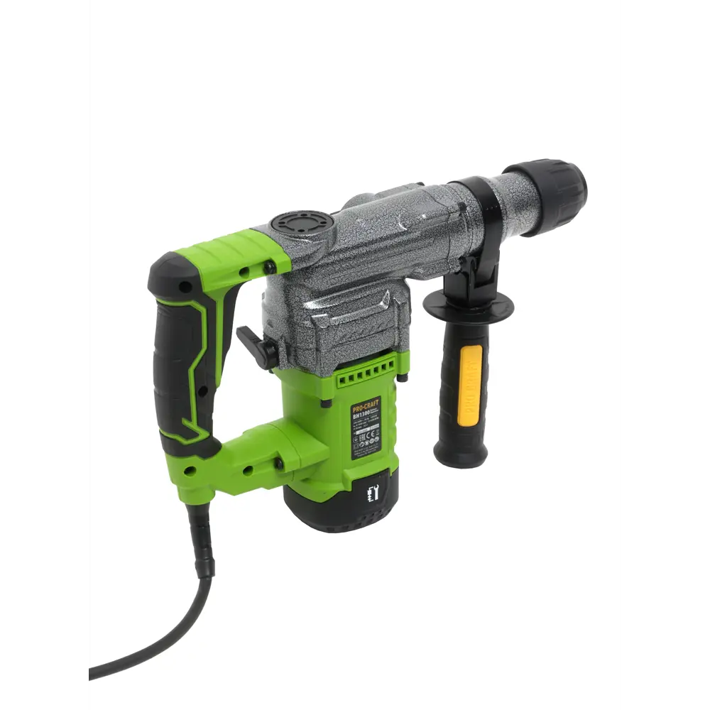 Фото 3 Перфоратор сетевой SDS Plus Procraft BH1300, 1050 Вт, 4.5 Дж Фото 3 Перфоратор сетевой SDS Plus Procraft BH1300, 1050 Вт, 4.5 Дж
