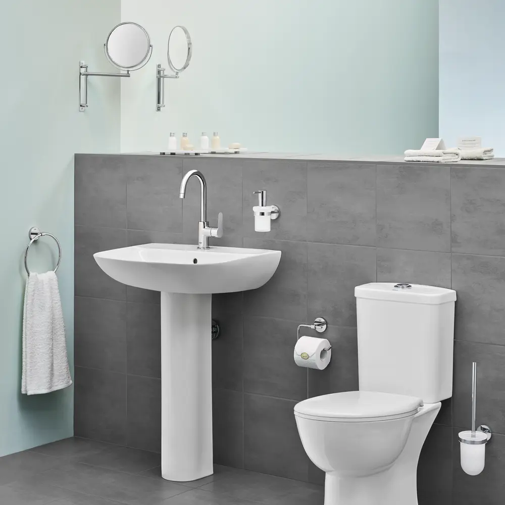 Фото 3 Смеситель для раковины Grohe Start Edge однорычажный цвет хром Фото 3 Смеситель для раковины Grohe Start Edge однорычажный цвет хром