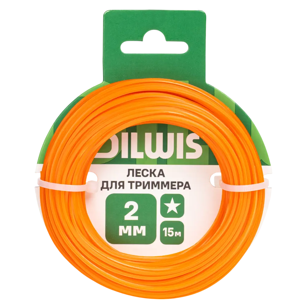Фото Леска Dilwis 2 мм 15 м звезда цвет оранжевый Фото Леска Dilwis 2 мм 15 м звезда цвет оранжевый