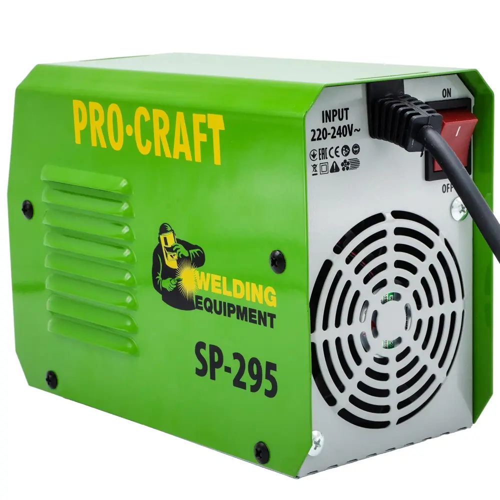 Фото 7 Сварочный аппарат инверторный Procraft SP295, 280 А, до 4 мм Фото 7 Сварочный аппарат инверторный Procraft SP295, 280 А, до 4 мм