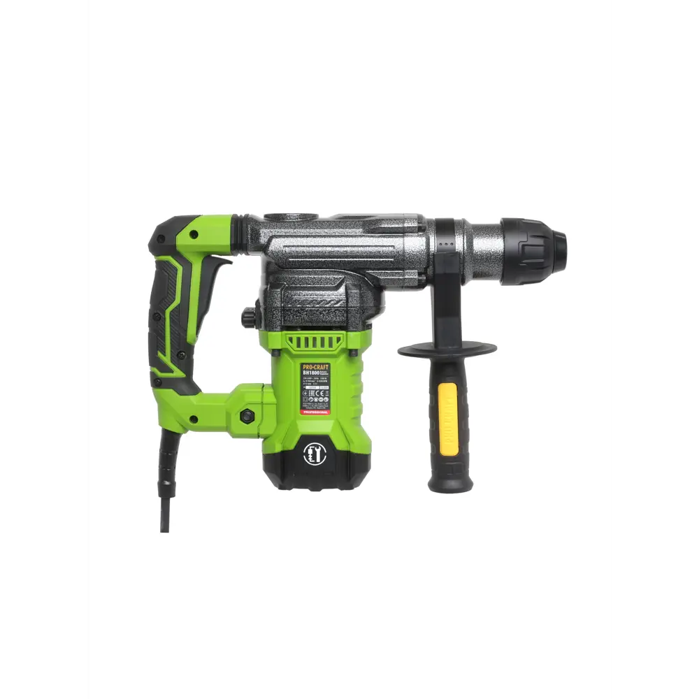 Фото 3 Перфоратор сетевой SDS Plus Procraft BH1800, 1500 Вт, 5.5 Дж Фото 3 Перфоратор сетевой SDS Plus Procraft BH1800, 1500 Вт, 5.5 Дж