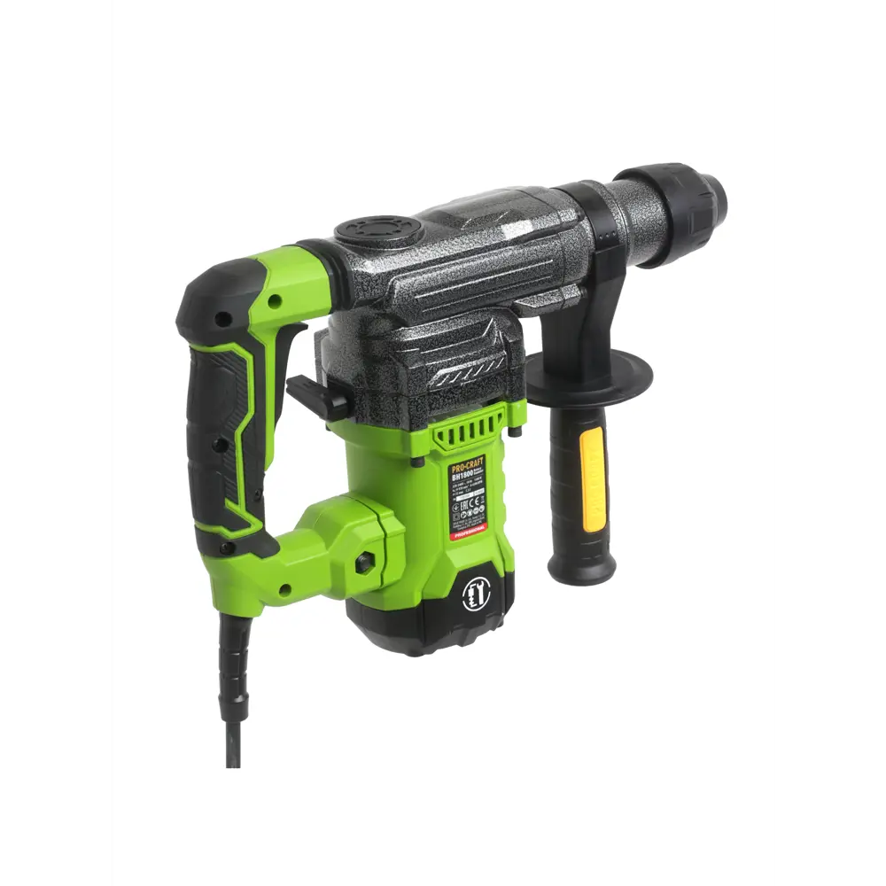 Фото 5 Перфоратор сетевой SDS Plus Procraft BH1800, 1500 Вт, 5.5 Дж Фото 5 Перфоратор сетевой SDS Plus Procraft BH1800, 1500 Вт, 5.5 Дж