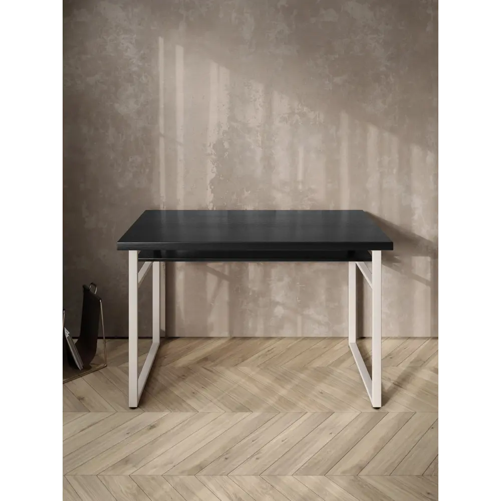 Фото 3 Стол компьютерный Solarius Loft 60x78x140 см сталь и дерево цвет белый/оникс Фото 3 Стол компьютерный Solarius Loft 60x78x140 см сталь и дерево цвет белый/оникс