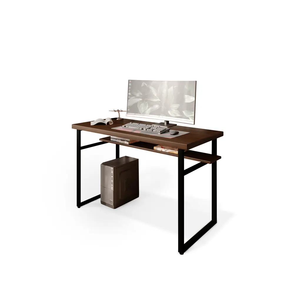 Фото 2 Стол компьютерный Solarius Loft 60x78x110 см сталь и дерево цвет темный дуб/черный Фото 2 Стол компьютерный Solarius Loft 60x78x110 см сталь и дерево цвет темный дуб/черный