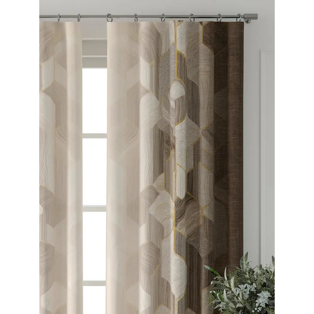 Фото 5 Комплект штор Comfy way Форнерс - 276 - 260 см CW709276260-260 на шторной ленте 260x150 см цвет бежевый Фото 5 Комплект штор Comfy way Форнерс - 276 - 260 см CW709276260-260 на шторной ленте 260x150 см цвет бежевый