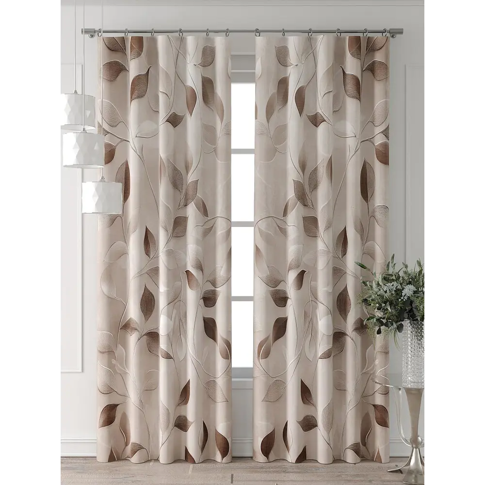 Фото 2 Комплект штор Comfy way Форнерс - 243 - 260 см CW709243260-260 на шторной ленте 260x150 см цвет бежевый Фото 2 Комплект штор Comfy way Форнерс - 243 - 260 см CW709243260-260 на шторной ленте 260x150 см цвет бежевый