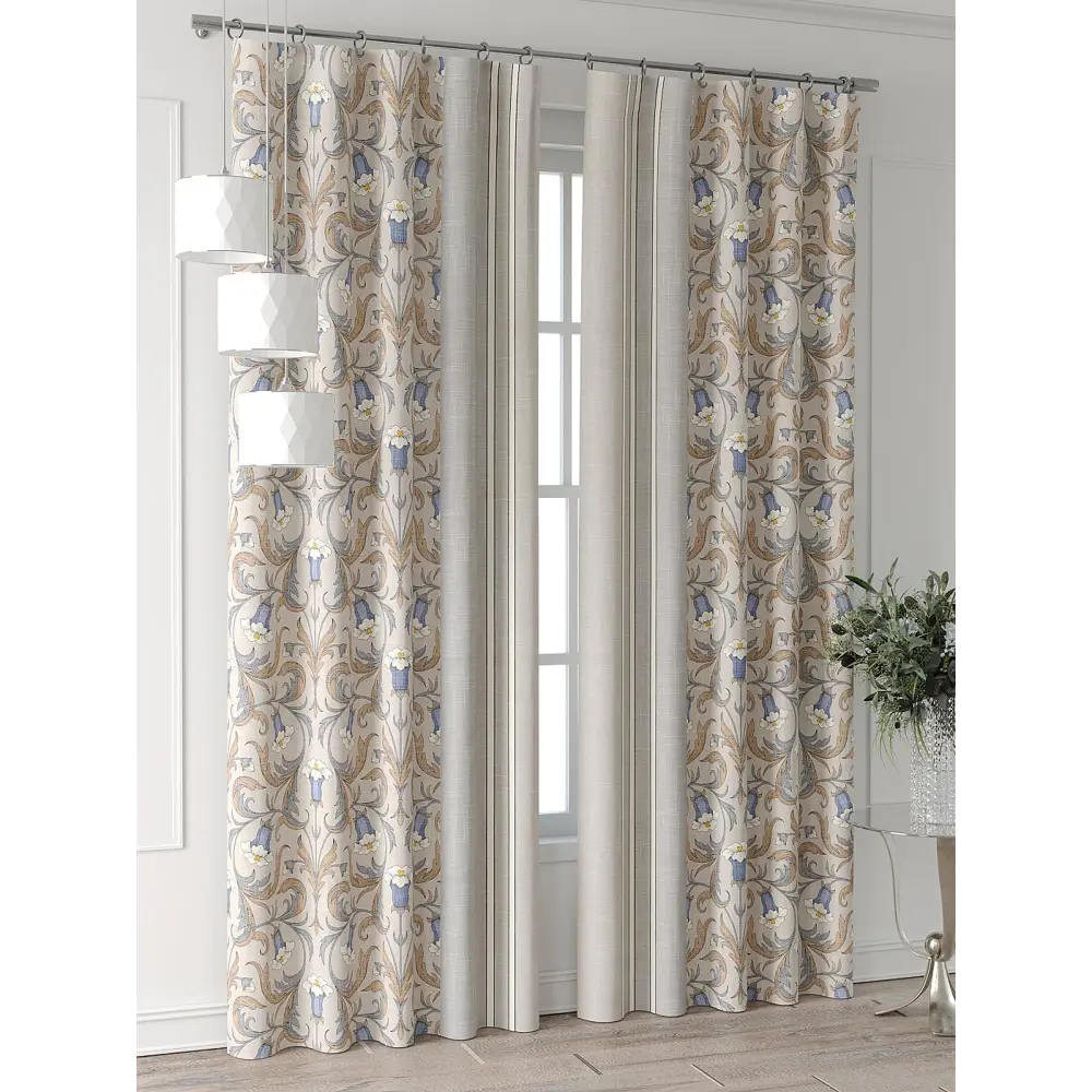 Фото 4 Комплект штор Comfy way Форнерс - 247 - 260 см CW709247260-260 на шторной ленте 260x150 см цвет бежевый Фото 4 Комплект штор Comfy way Форнерс - 247 - 260 см CW709247260-260 на шторной ленте 260x150 см цвет бежевый