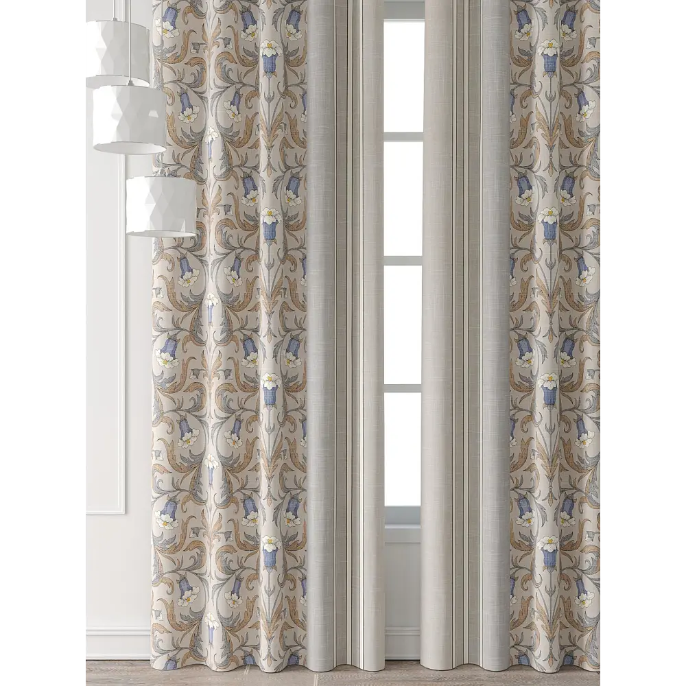Фото 6 Комплект штор Comfy way Форнерс - 247 - 260 см CW709247260-260 на шторной ленте 260x150 см цвет бежевый Фото 6 Комплект штор Comfy way Форнерс - 247 - 260 см CW709247260-260 на шторной ленте 260x150 см цвет бежевый
