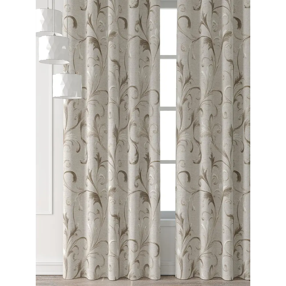 Фото 6 Комплект штор Comfy way Форнерс - 263 - 260 см CW709263260-260 на шторной ленте 260x150 см цвет бежевый Фото 6 Комплект штор Comfy way Форнерс - 263 - 260 см CW709263260-260 на шторной ленте 260x150 см цвет бежевый