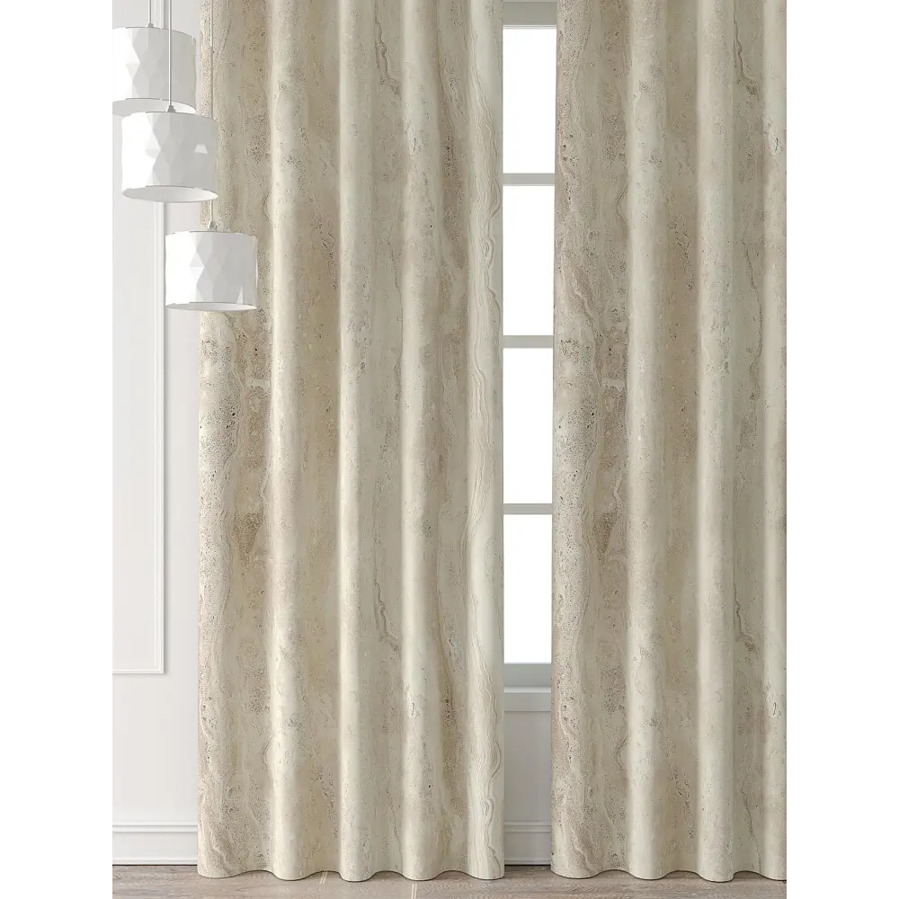 Фото 6 Комплект штор Comfy way Форнерс - 266 - 260 см CW709266260-260 на шторной ленте 260x150 см цвет бежевый Фото 6 Комплект штор Comfy way Форнерс - 266 - 260 см CW709266260-260 на шторной ленте 260x150 см цвет бежевый