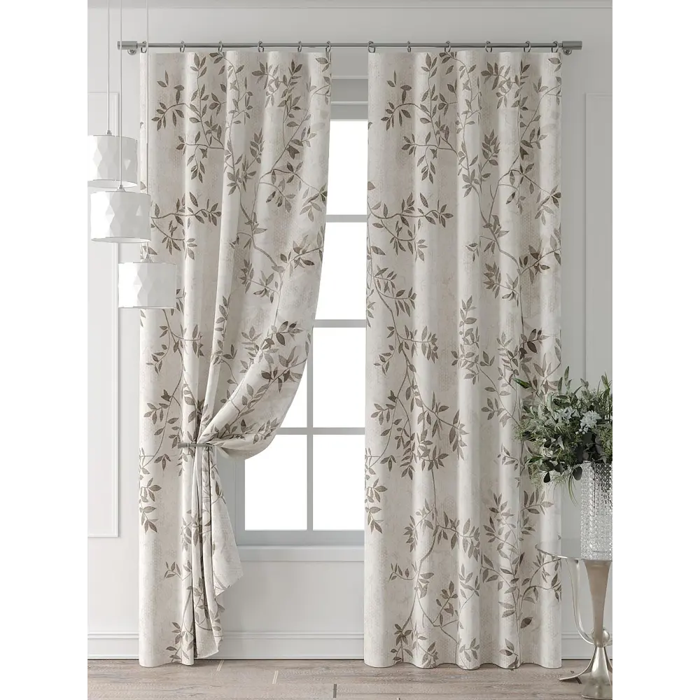 Фото 7 Комплект штор Comfy way Форнерс - 229 - 260 см CW709229260-260 на шторной ленте 260x150 см цвет бежевый Фото 7 Комплект штор Comfy way Форнерс - 229 - 260 см CW709229260-260 на шторной ленте 260x150 см цвет бежевый