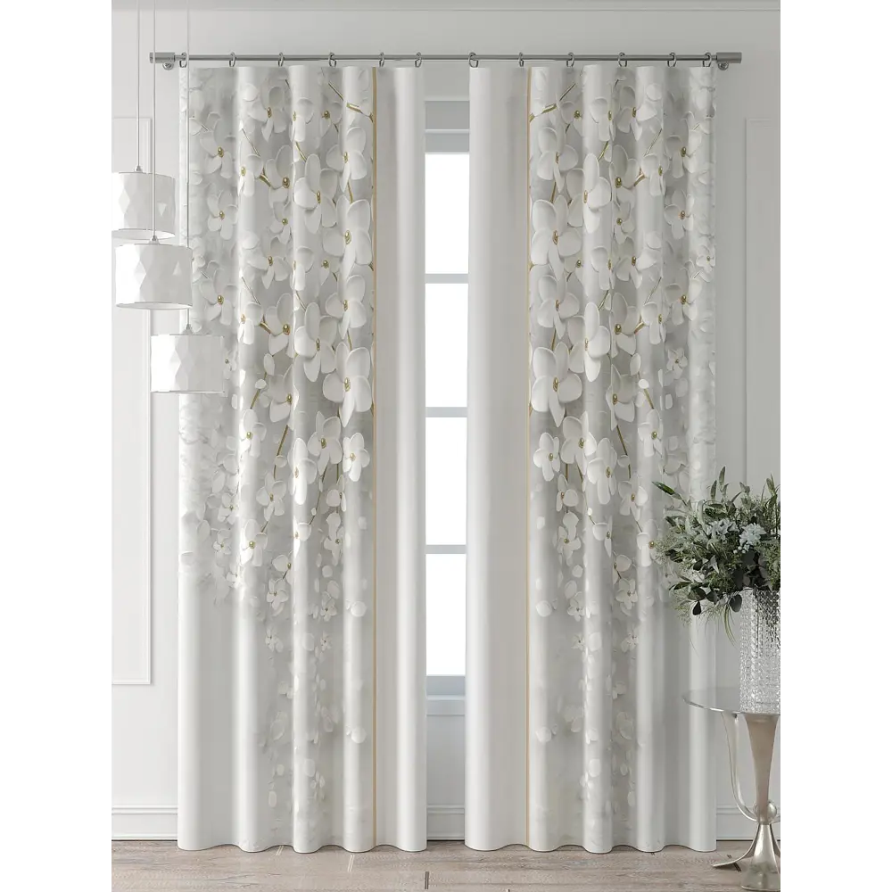 Фото 2 Комплект штор Comfy way Форнерс - 235 - 260 см CW709235260-260 на шторной ленте 260x150 см цвет белый Фото 2 Комплект штор Comfy way Форнерс - 235 - 260 см CW709235260-260 на шторной ленте 260x150 см цвет белый